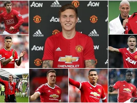 Victor Lindelof và những trung vệ Man Utd chiêu mộ tính từ năm 2000