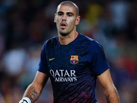 Victor Valdes khi còn tung hoành tại Barcelona