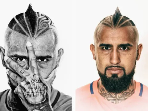 Vidal cực chất trong loạt ảnh chân dung của tuyển Chile