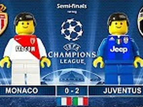 Video trận đấu giữa Monaco vs Juventus theo phong cách Lego