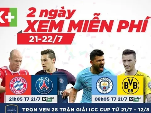 Xem miễn phí lượt trận đầu tiên của ICC 2018 trên K+