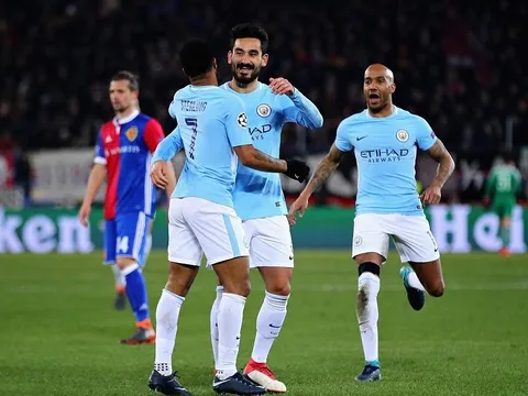 Gundogan lập cú đúp, Man City hủy diệt Basel
