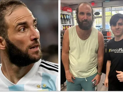 Hình ảnh mới nhất của Higuain khiến fan bóng đá sững sờ