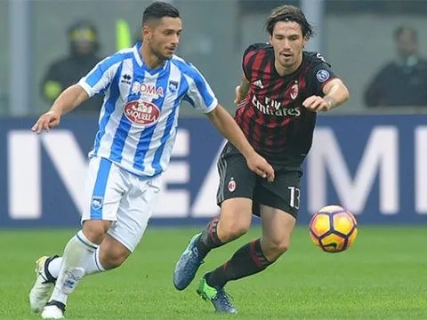 20h00 ngày 2/4, Pescara vs AC Milan: Buồn ngủ gặp chiếu manh