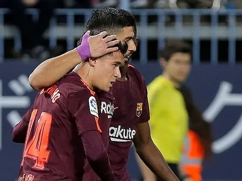 Cựu song sát Liverpool nổ súng, Barca thắng dễ trên sân khách