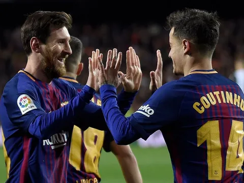 Coutinho lập công, Barca hẹn Sevilla ở Chung kết Cúp nhà Vua