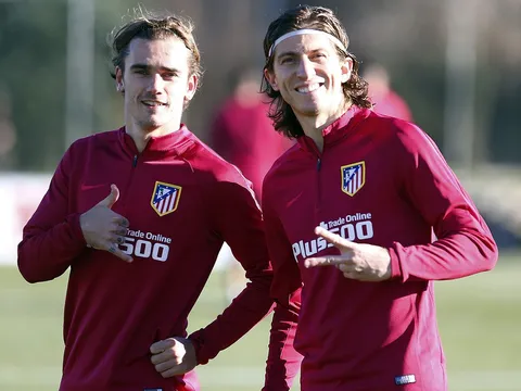 Chùm ảnh: Griezmann tươi rói trước trận chiến với Deportivo