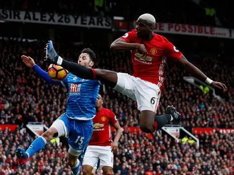 5 điểm nhấn Man Utd 1-1 Bournemouth: Thảm họa Pogba; Định mệnh 'Chú 6'