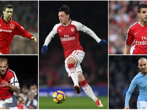 5 huyền thoại Ngoại hạng Anh đã bị Mesut Ozil vượt mặt