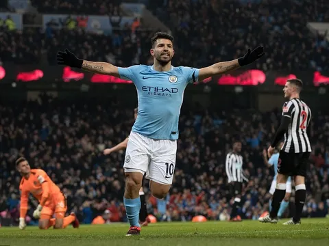 Kun Aguero lập hattrick, Man City nhấn chìm Newcastle trên sân nhà