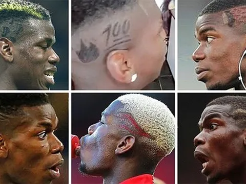 8 lần Pogba đổi kiểu tóc sành điệu ở MU