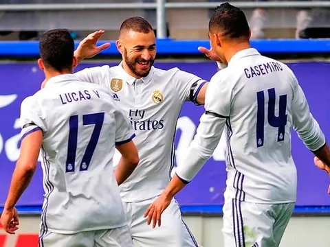 Chùm ảnh: Benzema hóa người hùng trong ngày không có Bale và Ronaldo