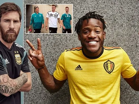 Adidas tung loạt áo đấu ở World Cup, Argentina lần đầu diện 'cây đen'