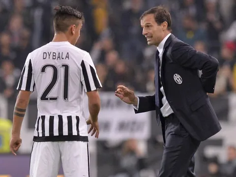 Allegri bác tin mâu thuẫn với Dybala