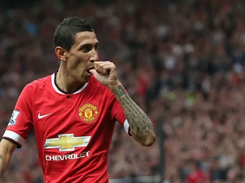Angel Di Maria khi còn khoác áo Man Utd