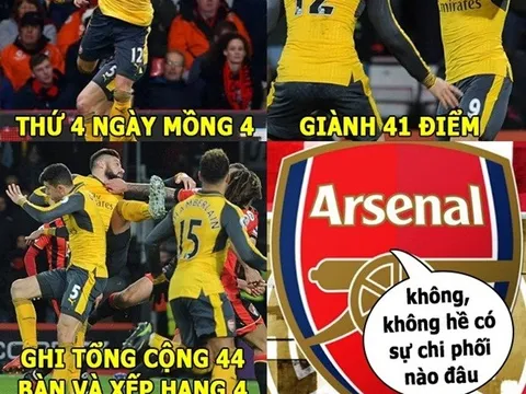 Ảnh chế: Số 4 không tự nhiên sinh ra ở 4rsenal; Người biến NHA thành giải đấu nhàm chán nhất thế giới