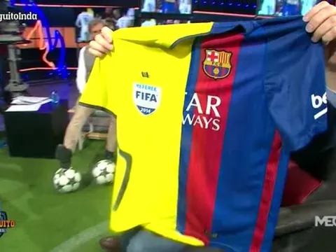 Áo Barca biến thành ‘UEFAlona’ gây phẫn nộ