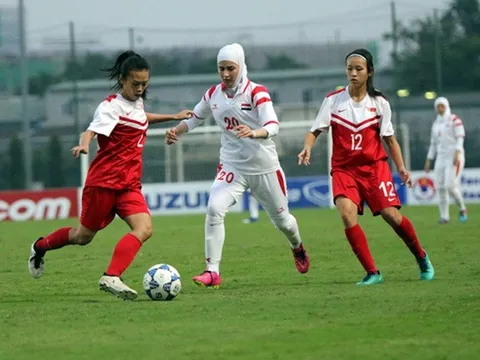 Myanmar và Singapore cùng thắng tại vòng loại Asian Cup nữ 2018
