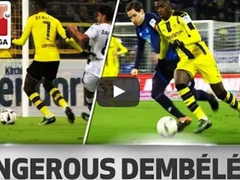 Bàn thắng và kiến tạo của Ousmane Dembele mùa 2016/17