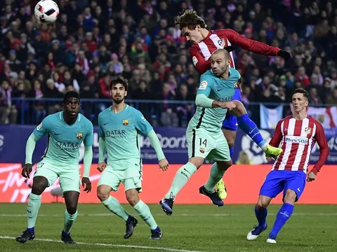Chùm ảnh: Gục ngã ngay hiệp 1, Atletico nếm trái đắng trước Barcelona