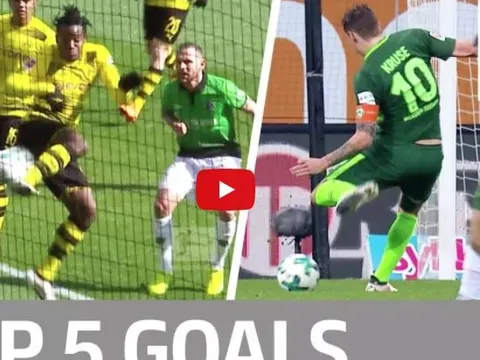 Batshuayi, Kalou và top 5 bàn thắng đẹp nhất vòng 27 Bundesliga