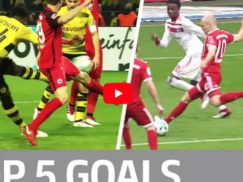Batshuayi, Robben, Ribery và top 5 bàn thắng đẹp nhất vòng 26 Bundesliga