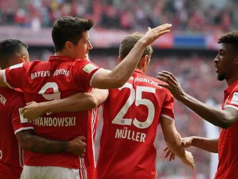 Bayern Munich 6-0 Augsburg (Vòng 26 - VĐQG Đức)