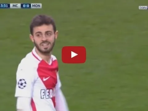 Bernardo Silva chơi cực hay trong trận Man City 5-3 Monaco