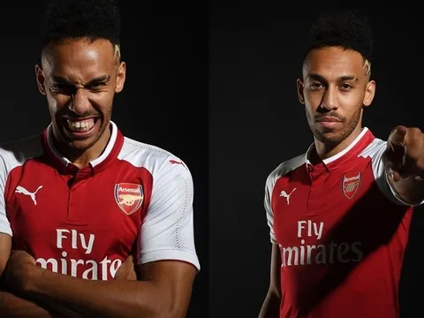 Bom tấn đắt kỷ lục Aubameyang rạng rỡ ra mắt Arsenal