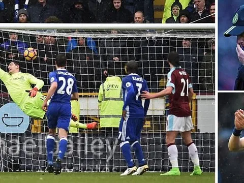 Brady lập siêu phẩm, Chelsea rời Turf Moor trong thất vọng
