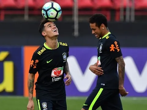 Chùm ảnh: Neymar, Coutinho thay nhau "làm xiếc" cùng trái bóng