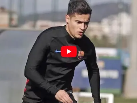 Buổi tập đầu tiên của Philippe Coutinho tại Barcelona