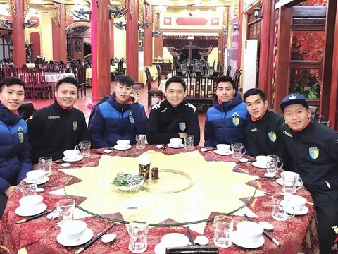 Các tuyển thủ U23 rạng rỡ trong ngày hội quân với CLB