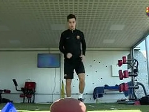 Cận cảnh buổi tập của Philippe Coutinho ở Barcelona