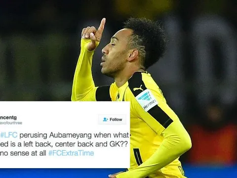 CĐV bất bình khi biết Liverpool muốn mua Aubameyang