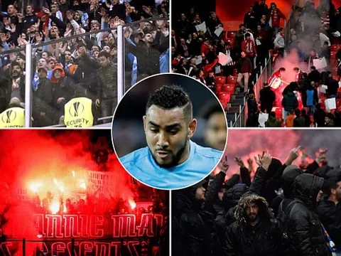 CĐV gây loạn, trận Athletic - Marseille ngập trong biển lửa