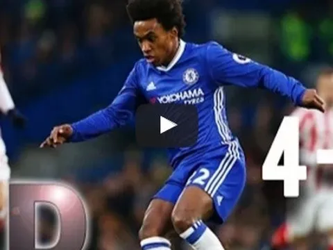 Chelsea 4-2 Stoke City (vòng 19 Ngoai hạng Anh)