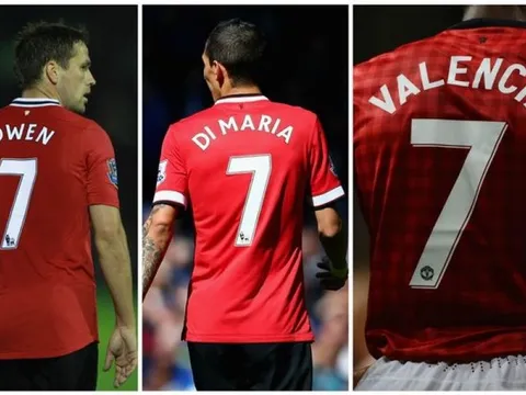 Chiếc áo số 7 quá rộng của Manchester United