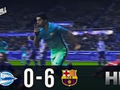 Chiến thắng 6-0 của Barcelona trước Alaves