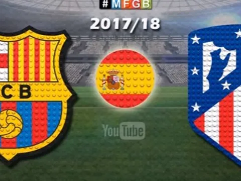 Chiến thắng của Barcelona trước Atletico theo phong cách Lego