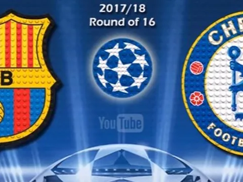 Chiến thắng của Barcelona trước Chelsea theo phong cách Lego