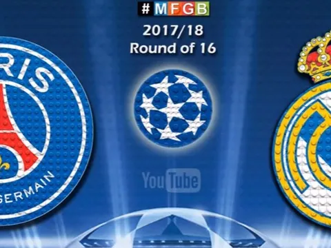 Chiến thắng của Real trước PSG theo phong cách Lego