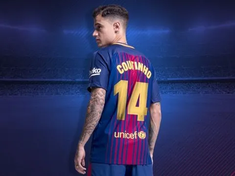 CHÍNH THỨC: Barca chốt số áo Coutinho, không phải số 7