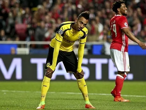 Chùm ảnh: Aubameyang hóa tội đồ, Dortmund mất lợi thế trước Benfica