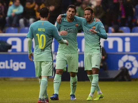 Chùm ảnh: Barca làm mưa làm gió ngay trên sân nhà của Alaves