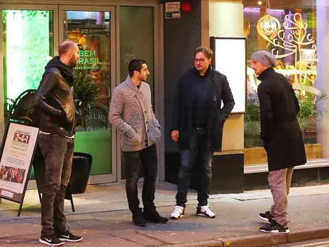 Chùm ảnh: Buổi 'hẹn hò' giữa đêm của Ibrahimovic và Mkhitaryan