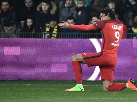 Chùm ảnh: Cavani lập cú đúp, PSG tiếp tục bám đuổi Nice, Monaco