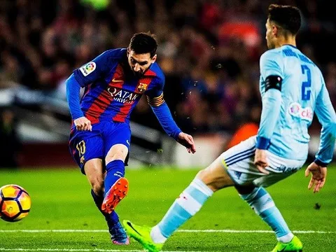 Chùm ảnh: Celta Vigo bị nghiền nát trong đêm Messi thăng hoa