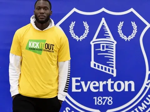 Chùm ảnh: Lukaku lạnh lùng ở sân tập Everton