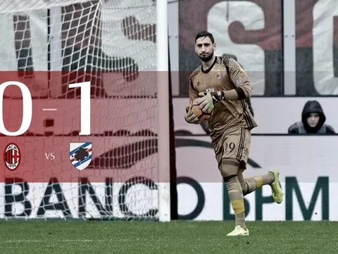Chùm ảnh: Thua đau Sampdoria, AC Milan rơi vào khủng hoảng